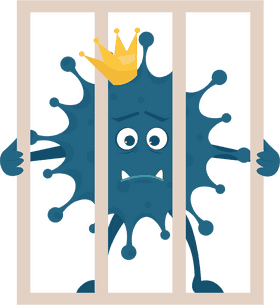 Coronavirus The Captured King of Germs PNG