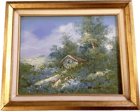 Whispers of Nature An Oil Landscape PNG