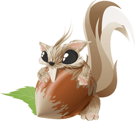 Hazelnut Whiskers The Nutty Squirrel PNG