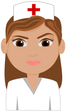 Caring Nurse on Duty PNG