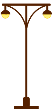Elegant Urban Lamppost Design PNG