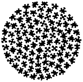 Crossword Puzzle Pieces in Motion PNG