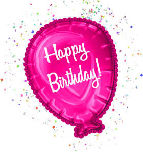 Celebrate with a Happy Birthday Balloon! PNG