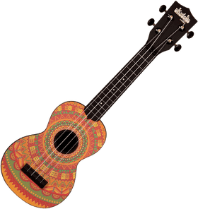 Vibrant Artistry The Colorful Ukulele PNG