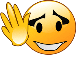 Friendly Waves Emoticon of Happiness PNG