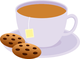Savoring Coffee Beans with Delightful Cookies PNG