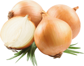 Freshly Cut Onion Rings Delight PNG