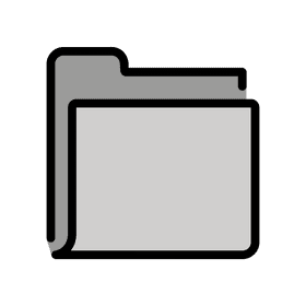 Minimalist File Folder Icon Design PNG