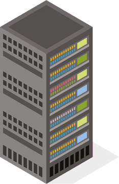 Modern Data Center Server Hub PNG