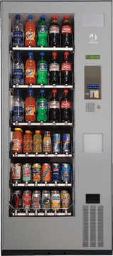 Colorful Beverage Vending Machine Delight PNG