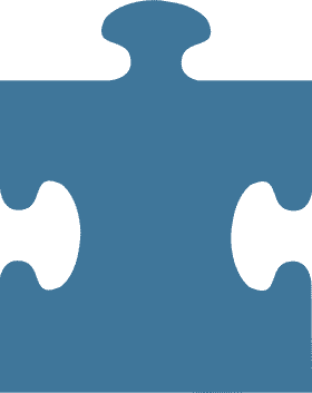 Blue Jigsaw Puzzle Piece Design PNG