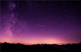Whispers of Night Sky Stars Above the Mountains PNG