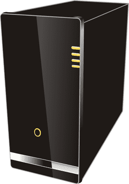 Sleek Modern Server for Efficient Data Processing PNG