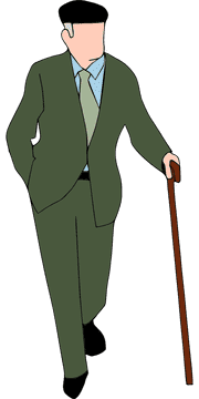 Elegant Walking Cane for Stylish Support PNG