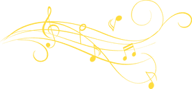 Whimsical Dance of Music Notes PNG