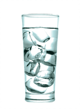 Refreshing Ice Skates Experience in a Glass PNG