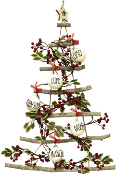 Whimsical Holiday Tree of Joy PNG