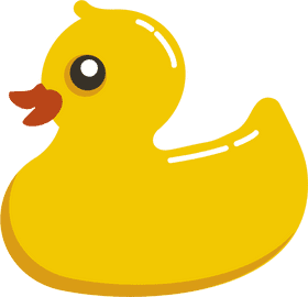 Charming Rubber Duck for Bath-Time Fun PNG