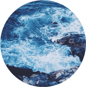 Serenity of Ocean Waves in Motion PNG