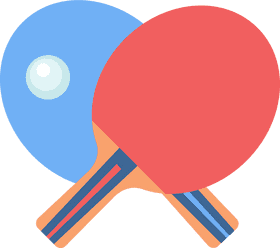 Colorful Tennis Rackets for Casual Play PNG