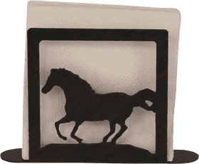 Galloping Horse Napkin Holder Artistry PNG