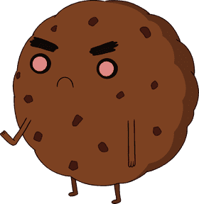 Grumpy Fortune Cookie with Attitude PNG