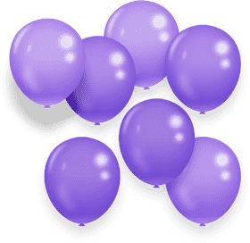 Festive Cluster of Purple Grapes Balloons PNG