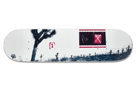 Desert Serenity A Skateboard's Journey Through Arid Landscapes PNG