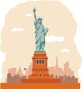 Marble Statue of Freedom and Hope PNG