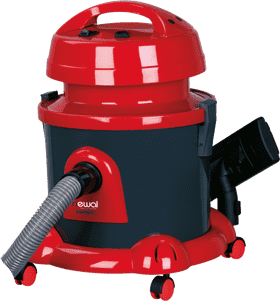 Compact Red and Black Vacuum Cleaner PNG