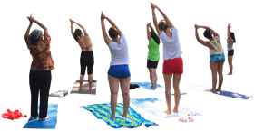 Yoga Flow Harmonizing Body and Mind PNG