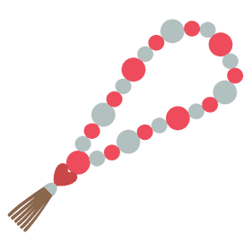 Prayer Beads for Mindful Meditation and Reflection PNG