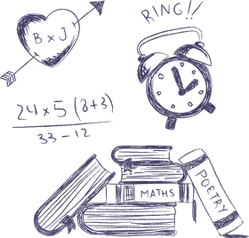 Chalkboard Creations Math Love and Poetry PNG