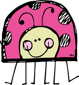 Happy Ladybug with a Playful Smile PNG