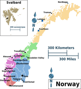 USA Map with Regions and Landmarks PNG