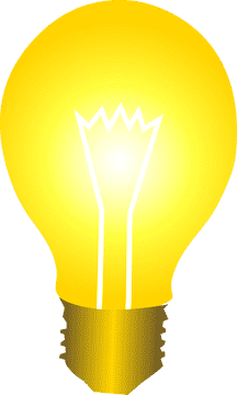 Brilliant Ideas with a Light Bulb Glow PNG