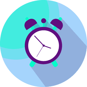 Vibrant Alarm Clock for Timely Wake-Ups PNG