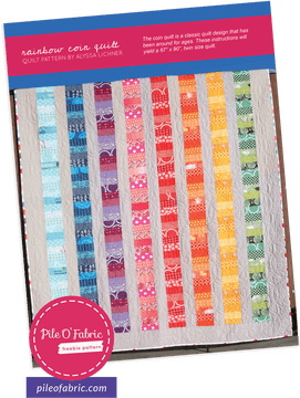 Colorful Stripes Rainbow Quilt Blanket Design PNG