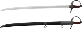 Elegant Razor Blade Inspired Swords PNG