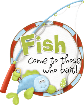 Fishing Fun Patience and Bait for Success! PNG