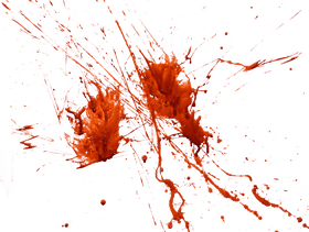 Blood Splatter on a Dark Canvas PNG