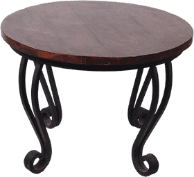 Elegant Round Table Lamp Design PNG