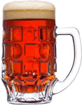 Golden Ale in a Classic Beer Glass PNG