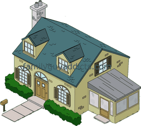 Charming Family House with Cozy Sunroom PNG