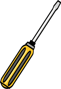 Essential Yellow Screwdriver for Precision Tasks PNG