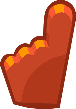 Emoticon of a Cheering Hand Gesture PNG