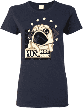 Pugs Love and Doggy Vibes Only PNG