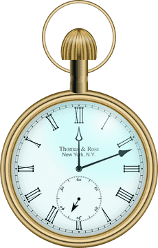 Elegant Vintage Pocket Watch Design PNG