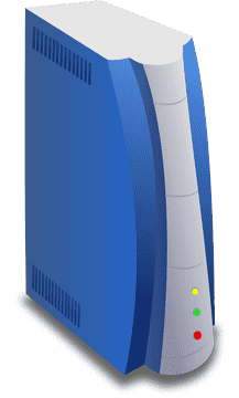 Blue Network Server Unit PNG