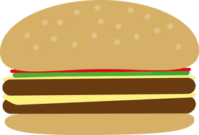 Delicious Fast Food Burger Delight PNG